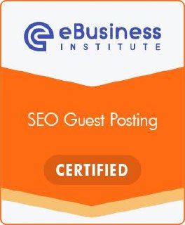 SEO UX Certification badge eBusiness Institute